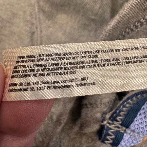 Free People Get Set Track Romper gray blue side straps & snaps size Small - Picture 13 of 14